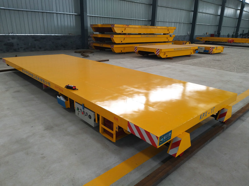 Industrijski transport robe baterija pogon električni ravni željeznički košarica