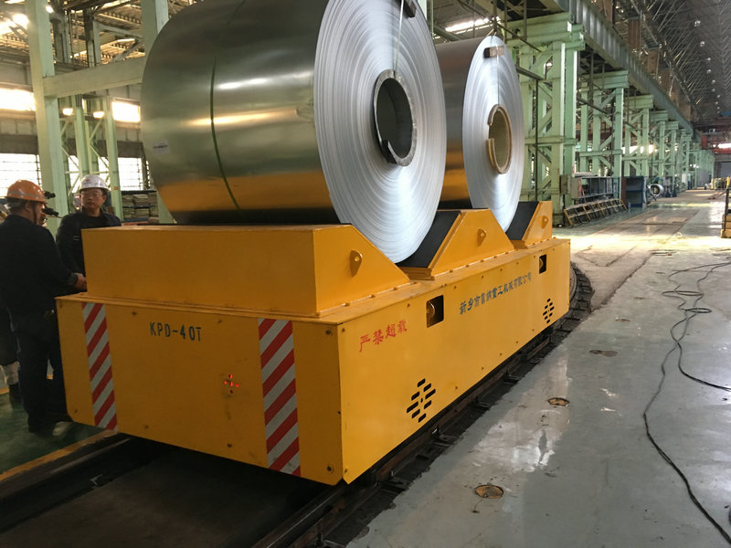 Očigledno: Steel Plant Rail Powered Transfer Cart